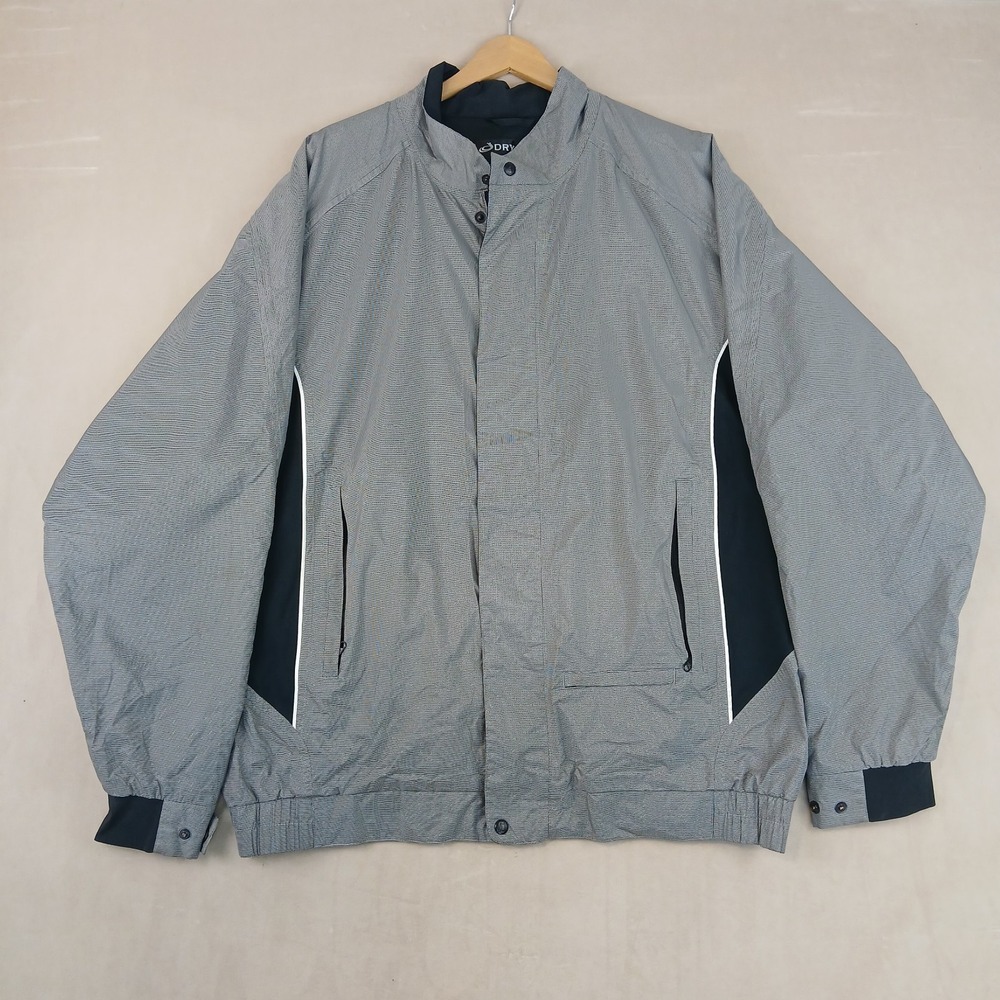 Dryjoys Footjoy XL Mens Jacket Relaxed Full Zip‎ Golf 26x29 FLAWS
